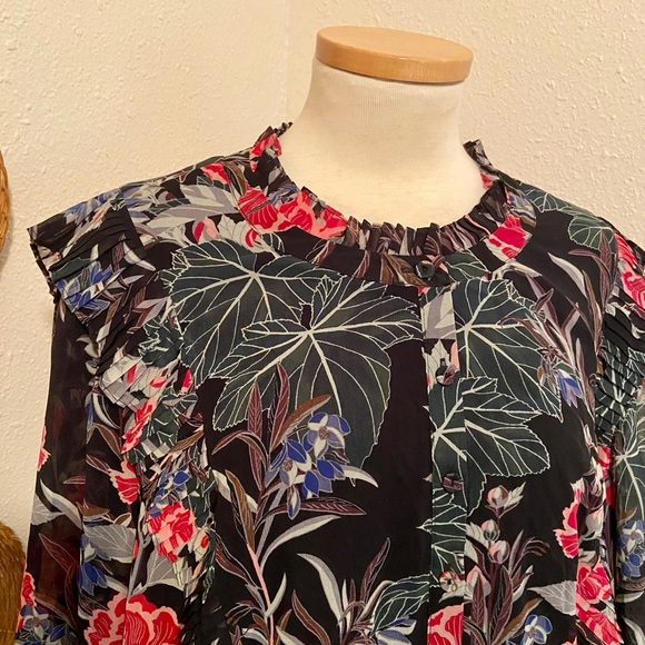 Anthropologie Plus Elena Ruffle Blouse - Picture 4 of 12